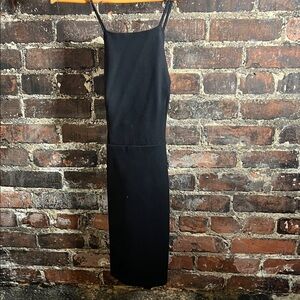 Lush Black Midi Dress